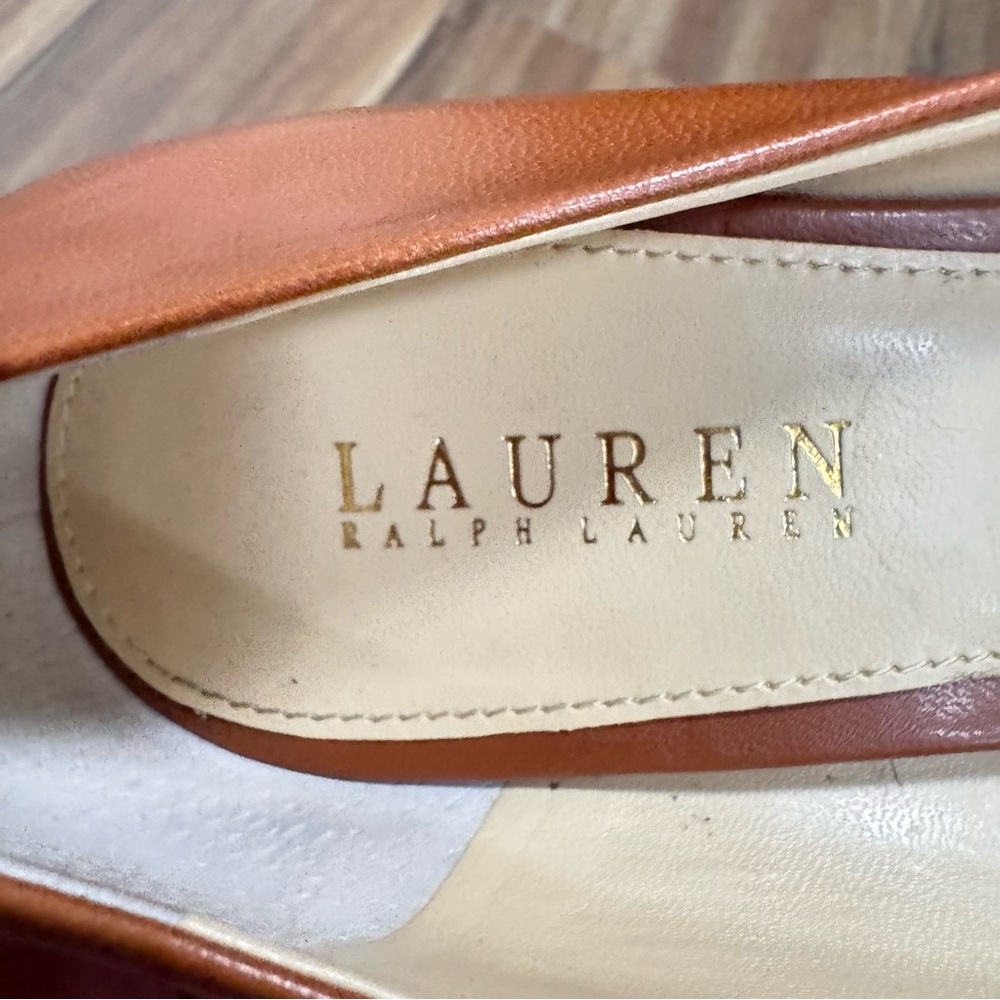 Lauren Ralph Lauren Brown Leather Heels women’s size 11B - Picture 4 of 8